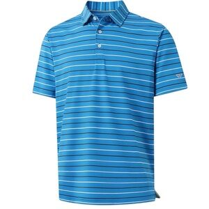 Maelreg Boys Stripe Performance Moisture Wicking Dry fit Polo - NWT